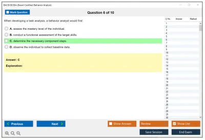 BACB BCBA Board Certified Behavior Analyst Practice test exam simulator test engine exam Prep practice test questions answers Image 6