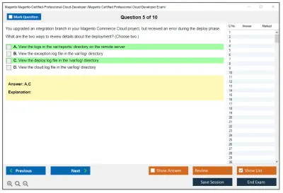 Magento Magento-Certified-Professional-Cloud-Developer Magento Certified Professional Cloud Developer Exam Practice test exam simulator test engine exam Prep practice test questions answers Image 5