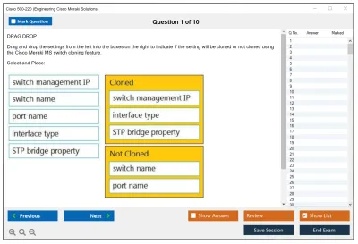 Cisco 500-220 Engineering Cisco Meraki Solutions (ECMS) v2.2 Practice test exam simulator test engine exam Prep practice test questions answers Image 1
