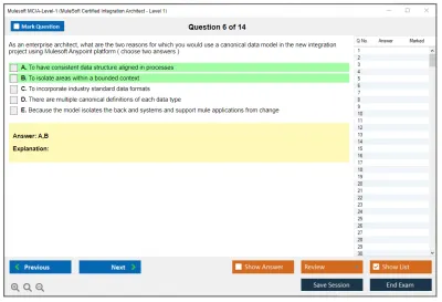 Mulesoft MCIA-Level-1 MuleSoft Certified Integration Architect - Level 1 Practice test exam simulator test engine exam Prep practice test questions answers Image 6