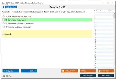 Cisco 700-751 Cisco SMB Product and Positioning Technical Overview Practice test exam simulator test engine exam Prep practice test questions answers Image 8