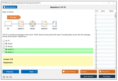 HP HPE3-U01 Aruba Certified Network Technician Exam (ACNT) Practice test exam simulator test engine exam Prep practice test questions answers Image 2