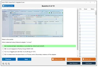 Avaya 7593X Avaya Pod Fx Integration Exam Practice test exam simulator test engine exam Prep practice test questions answers Image 8