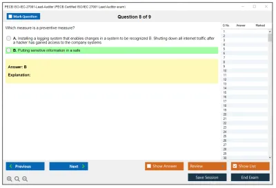 PECB ISO-IEC-27001-Lead-Auditor PECB Certified ISO/IEC 27001 Lead Auditor exam Practice test exam simulator test engine exam Prep practice test questions answers Image 8