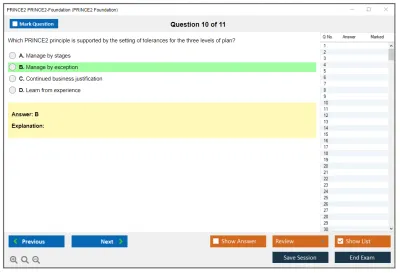 PRINCE2 PRINCE2-Foundation PRINCE2 Foundation written Exam Practice test exam simulator test engine exam Prep practice test questions answers Image 10