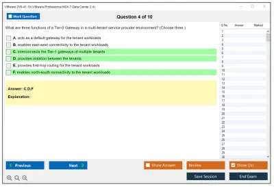 VMware 2V0-41.19 VMware Professional NSX-T Data Center 2.4 Practice test exam simulator test engine exam Prep practice test questions answers Image 4