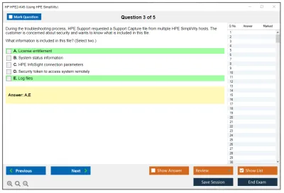HP HPE2-K45 Using HPE SimpliVity Practice test exam simulator test engine exam Prep practice test questions answers Image 3