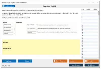 Microsoft AZ-900 Microsoft Azure Fundamentals Practice test exam simulator test engine exam Prep practice test questions answers Image 2