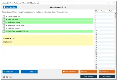 VMware 2V0-41.20 Professional VMware NSX-T Data Center Practice test exam simulator test engine exam Prep practice test questions answers Image 4