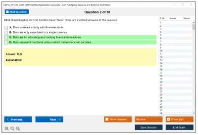 SAP C_TFG50_2011 SAP Certified Application Associate - SAP Fieldglass Services and External Workforce Practice test exam simulator test engine exam Prep practice test questions answers Image 2