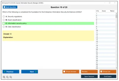 ECCouncil 512-50 EC-Council Information Security Manager (E|ISM) Practice test exam simulator test engine exam Prep practice test questions answers Image 18