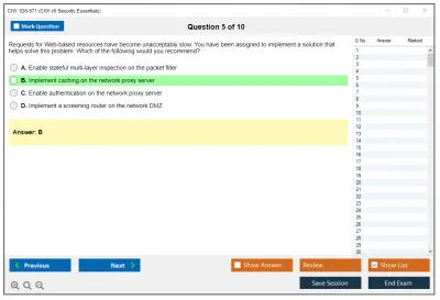CIW 1D0-571 CIW v5 Security Essentials Practice test exam simulator test engine exam Prep practice test questions answers Image 5