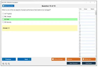 BCS PRF PRINCE2 Foundation Practice test exam simulator test engine exam Prep practice test questions answers Image 15