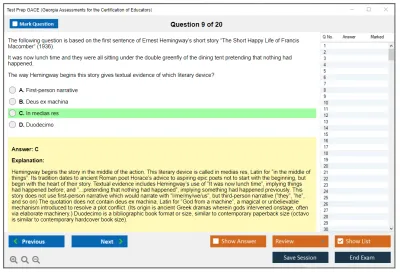 Test Prep GACE Georgia Assessments for the Certification of Educators Practice test exam simulator test engine exam Prep practice test questions answers Image 9