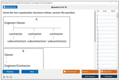 Test Prep CCE-CCC Certified Cost Consultant / Cost Engineer (AACE International) Practice test exam simulator test engine exam Prep practice test questions answers Image 8