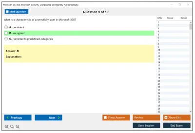 Microsoft SC-900 Microsoft Security Compliance and Identity Fundamentals Practice test exam simulator test engine exam Prep practice test questions answers Image 9