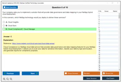 Network Appliance NS0-003 NetApp Certified Technology Associate Practice test exam simulator test engine exam Prep practice test questions answers Image 6