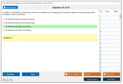 Cisco 648-238 Implementing Cisco Connected Physical Security 1 Practice test exam simulator test engine exam Prep practice test questions answers Image 10