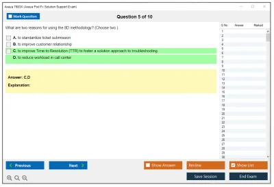 Avaya 7693X Avaya Pod Fx Solution Support Exam Practice test exam simulator test engine exam Prep practice test questions answers Image 5