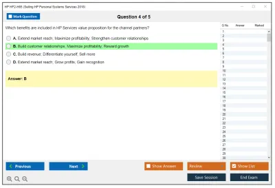 HP HP2-H65 Selling HP Personal Systems Services 2018 Practice test exam simulator test engine exam Prep practice test questions answers Image 4