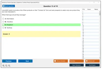 Salesforce Pardot-Specialist Salesforce Certified Pardot Specialist Practice test exam simulator test engine exam Prep practice test questions answers Image 13
