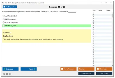 Test Prep GACE Georgia Assessments for the Certification of Educators Practice test exam simulator test engine exam Prep practice test questions answers Image 13