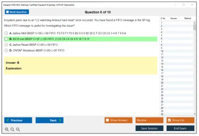 Netapp NS0-593 NetApp Certified Support Engineer ONTAP Specialist Practice test exam simulator test engine exam Prep practice test questions answers Image 6