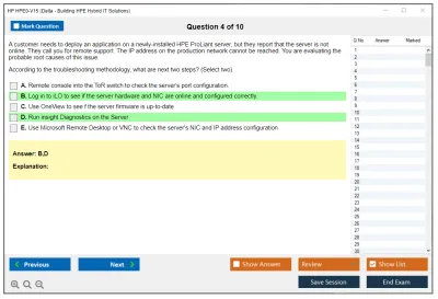 HP HPE0-V15 Delta - Building HPE Hybrid IT Solutions Practice test exam simulator test engine exam Prep practice test questions answers Image 4