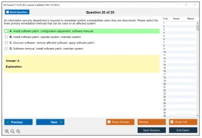 ECCouncil 712-50 EC-Council Certified CISO (CCISO) Practice test exam simulator test engine exam Prep practice test questions answers Image 20
