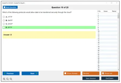 CompTIA CV0-001 CompTIA Cloud+ Practice test exam simulator test engine exam Prep practice test questions answers Image 16