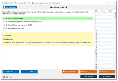 IIA IIA-CIA-Part3 Business Knowledge for Internal Auditing Practice test exam simulator test engine exam Prep practice test questions answers Image 10