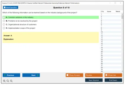 Huawei H12-223 HCNP-R&amp;S-IENPÃ‚Â (Huawei Certified Network Professional-Improving Enterprise Network Performance) Practice test exam simulator test engine exam Prep practice test questions answers Image 8