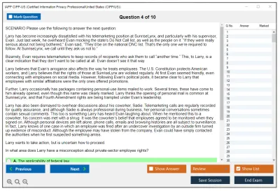 IAPP CIPP-US Certified Information Privacy Professional/United States (CIPP/US) Practice test exam simulator test engine exam Prep practice test questions answers Image 4
