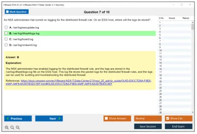 VMware 5V0-41.21 VMware NSX-T Data Center 3.1 Security Practice test exam simulator test engine exam Prep practice test questions answers Image 7