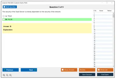 CyberArk PAM-SEN CyberArk Sentry PAM Practice test exam simulator test engine exam Prep practice test questions answers Image 5