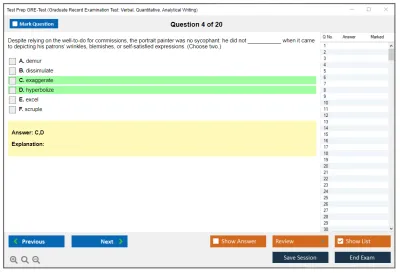 Test Prep GRE-Test GRE General Test Practice test exam simulator test engine exam Prep practice test questions answers Image 4
