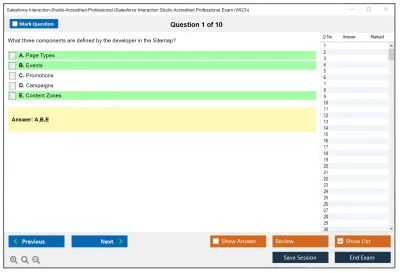 Salesforce Interaction-Studio-Accredited-Professional Salesforce Interaction Studio Accredited Professional Practice test exam simulator test engine exam Prep practice test questions answers Image 1
