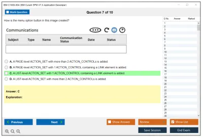 IBM C1000-004 IBM Cúram SPM V7.X Application Developer Practice test exam simulator test engine exam Prep practice test questions answers Image 7