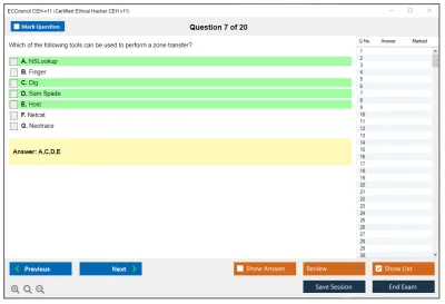 ECCouncil CEH-v11 Certified Ethical Hacker CEH v11 Practice test exam simulator test engine exam Prep practice test questions answers Image 7