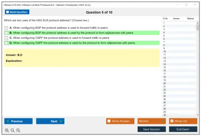 VMware 2V0-642 VMware Certified Professional 6 - Network Virtualization (NSX v6.2) Practice test exam simulator test engine exam Prep practice test questions answers Image 5