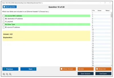 Cisco 100-105 ICND Interconnecting Cisco Networking Devices Part 1 Practice test exam simulator test engine exam Prep practice test questions answers Image 10