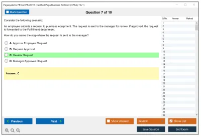 Pegasystems PEGACPBA73V1 Certified Pega Business Architect (CPBA) 73V1 Practice test exam simulator test engine exam Prep practice test questions answers Image 7