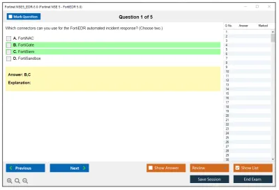 Fortinet NSE5_EDR-5.0 Fortinet NSE 5 - FortiEDR 5.0 Exam Practice test exam simulator test engine exam Prep practice test questions answers Image 1