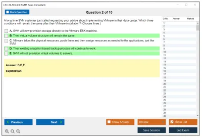 LSI L50-503 LSI SVM5 Sales Consultant Practice test exam simulator test engine exam Prep practice test questions answers Image 2