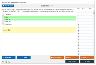 Exin SCNP SCNP Strategic Infrastructure Security Practice test exam simulator test engine exam Prep practice test questions answers Image 7