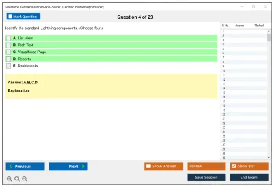 Salesforce Certified-Platform-App-Builder Salesforce Certified Platform App Builder Practice test exam simulator test engine exam Prep practice test questions answers Image 4