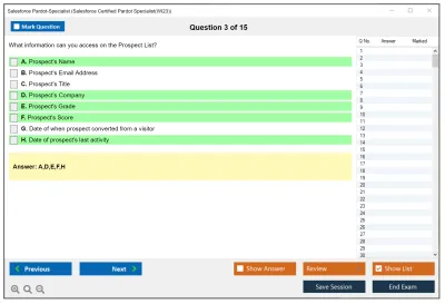 Salesforce Pardot-Specialist Salesforce Certified Pardot Specialist Practice test exam simulator test engine exam Prep practice test questions answers Image 3