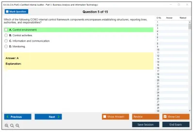 IIA IIA-CIA-Part3 Business Knowledge for Internal Auditing Practice test exam simulator test engine exam Prep practice test questions answers Image 5