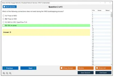 Nokia 4A0-N02 Nuage Networks Virtualized Network Services (VNS) Fundamentals Practice test exam simulator test engine exam Prep practice test questions answers Image 2