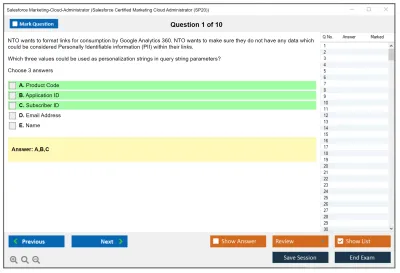 Salesforce Marketing-Cloud-Administrator Salesforce Certified Marketing Cloud Administrator Practice test exam simulator test engine exam Prep practice test questions answers Image 1